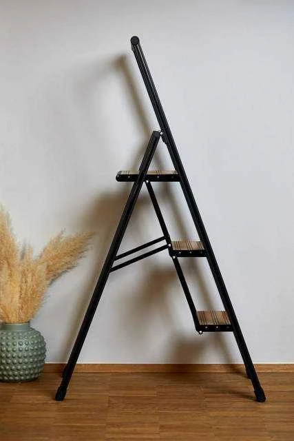 Folding ladder juodas, 3 degrees, WENKO