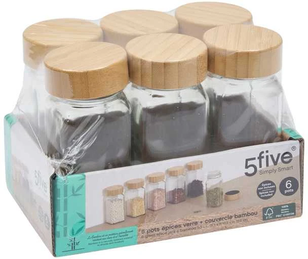FORMO prieskonių indelių rinkinys, 6 x 120 ml