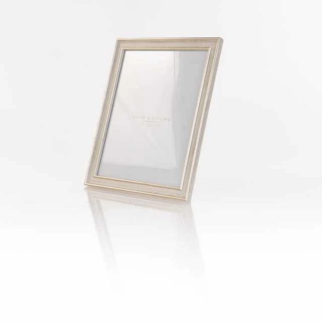 Nuotraukų rėmelis Home Styling Collection Foto rėmelis, balintos medienos imitacija, 24 x 29 cm