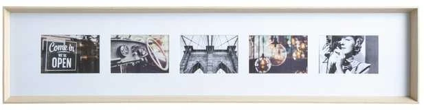 Atmosphera Frame 5 nuotraukų rėmelis AXEL, 22 x 97 cm, smėlio spalvos