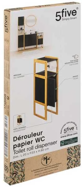 Frame NATUREO siaura tualetinio popieriaus spintelė, bambuko rėmas