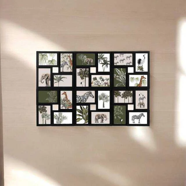 Nuotraukų rėmelis Atmosphera Frame Rėmas 24 nuotraukoms 10x15 cm - nuotraukų galerija, NUOTRAUKŲ RĖMAS - Juodos spalvos