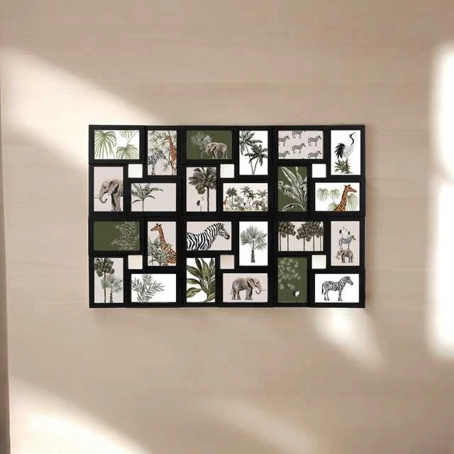 Nuotraukų rėmelis Atmosphera Frame Rėmas 24 nuotraukoms 10x15 cm - nuotraukų galerija, NUOTRAUKŲ RĖMAS - Juodos spalvos