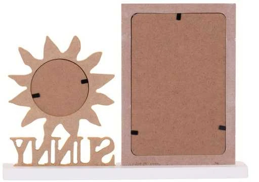 Nuotraukų rėmelis Home Styling Collection Frame Stovimas rėmas su dekoracija, 25,5 x 5 x 18,5 cm