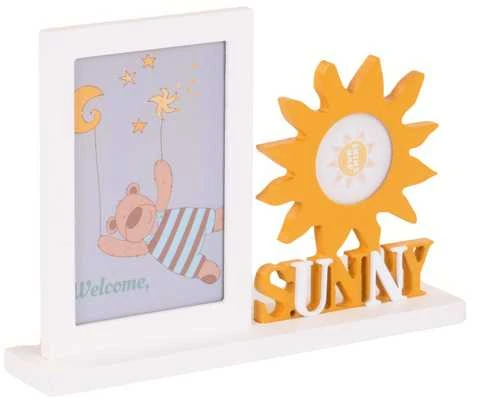 Nuotraukų rėmelis Home Styling Collection Frame Stovimas rėmas su dekoracija, 25,5 x 5 x 18,5 cm