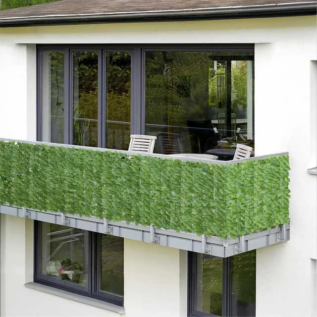 Maximex Garden screen artificial ivy, UV resistant, 1 x 1 m