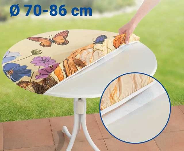 Maximex Sodo staltiesė su guma, gėlių pieva, Ø 70-86 cm