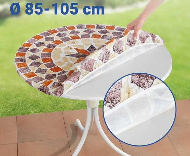 Maximex Sodo staltiesė su guma apvaliam stalui, mozaika, Ø 85-105 cm