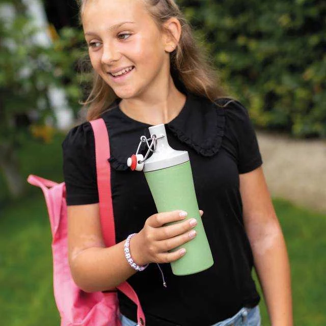 Gertuvė PLOPP TO GO vandens butelis, sandarus kamštis, 425 ml, KOZIOL