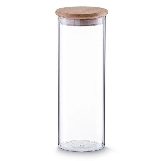 Bamboo Stiklinis indas su bambukiniu dangteliu, 1600ml, ZELLER