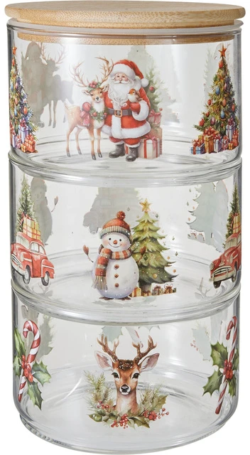 Bamboo Stiklinis stiklainis su bambukiniu dangteliu, 550 ml