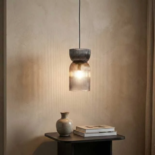 Home Styling Collection Lamp Stiklinis pakabinamas šviestuvas GLOA, 26 cm