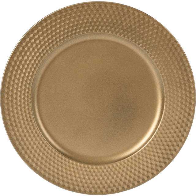 Gold Decorative plate stand, Ø 33 cm, matt auksinis, žema kaina Varle.lt
