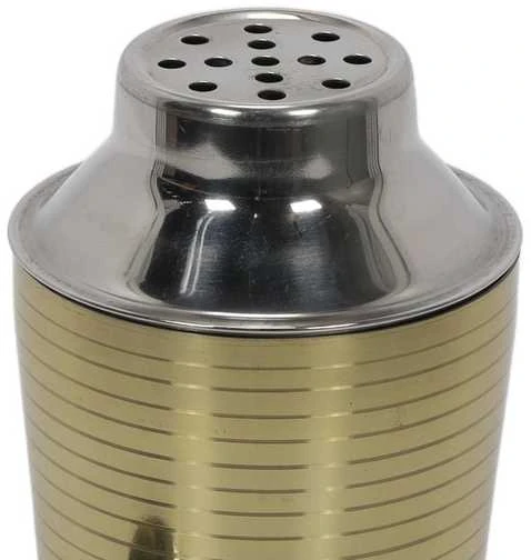 Dekoracja Domu Steel Nerūdijančio plieno gėrimų plaktuvas, auksinis, 500 ml