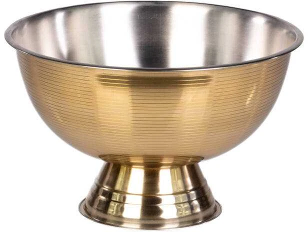 Dekoracja Domu Steel Nerūdijantis plienas bowl, Ø 39,5 cm, auksinis