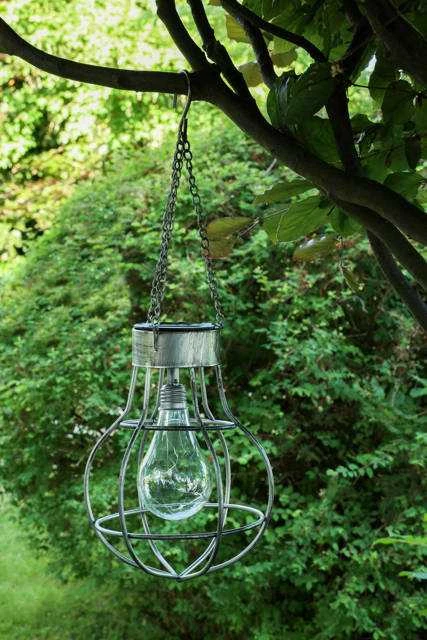 Pakabinamas šviestuvas Home & Styling Sodo šviestuvas su saulės baterija pakabinama