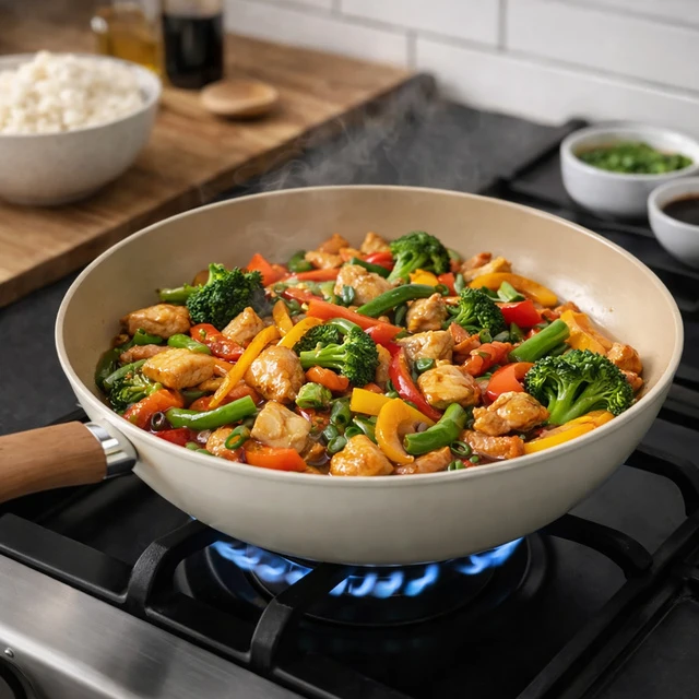 5five Simply Smart HARMONY wok su medine rankena, Ø 28,5 cm