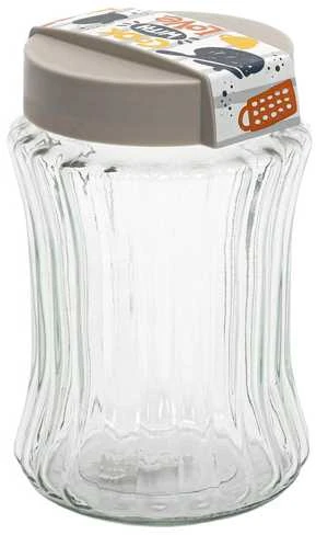 Home Styling Collection Stiklinis indas birių produktų saugojimui 1,3 l