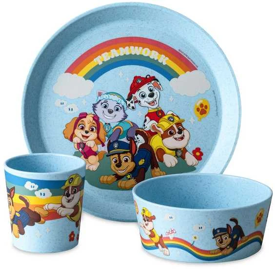 Indų rinkinys vaikams: lėkštė, dubuo, puodelis CONNET Paw Patrol, KOZIOL