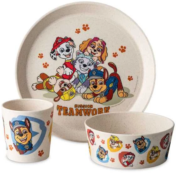 Indų rinkinys vaikams: lėkštė, dubuo, puodelis CONNET Paw Patrol, KOZIOL