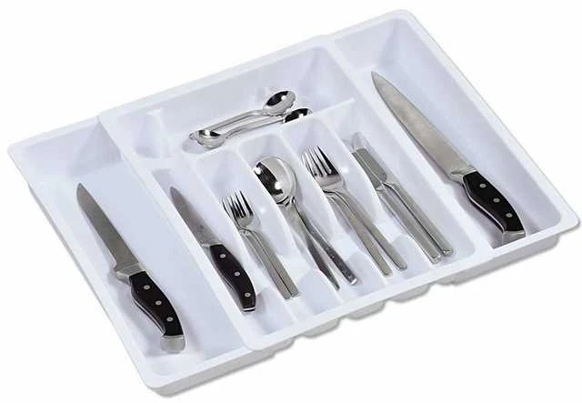 Kesper Įdėklas stalo įrankiams į stalčių stumdomas Kesper 29 - 50 cm pilka