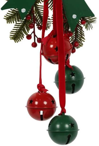 Home Styling Collection Kalėdinė dekoracija su metaliniais varpeliais, 29 cm