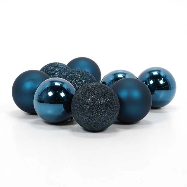 Home Styling Collection Mėlyna Kalėdiniai stikliniai žaisliukai Ø 6 cm, 20 vnt., mėlyni