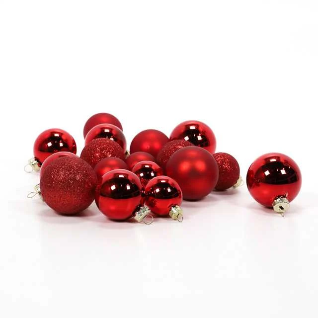 Home Styling Collection PIECES Kalėdinių papuošalų rinkinys, įvairių dydžių, 70 detalių.