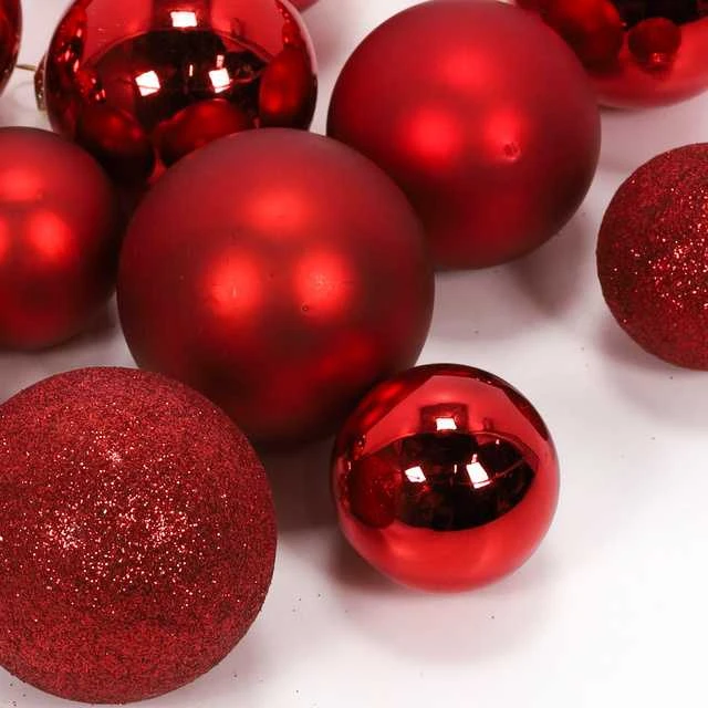 Home Styling Collection PIECES Kalėdinių papuošalų rinkinys, įvairių dydžių, 70 detalių.