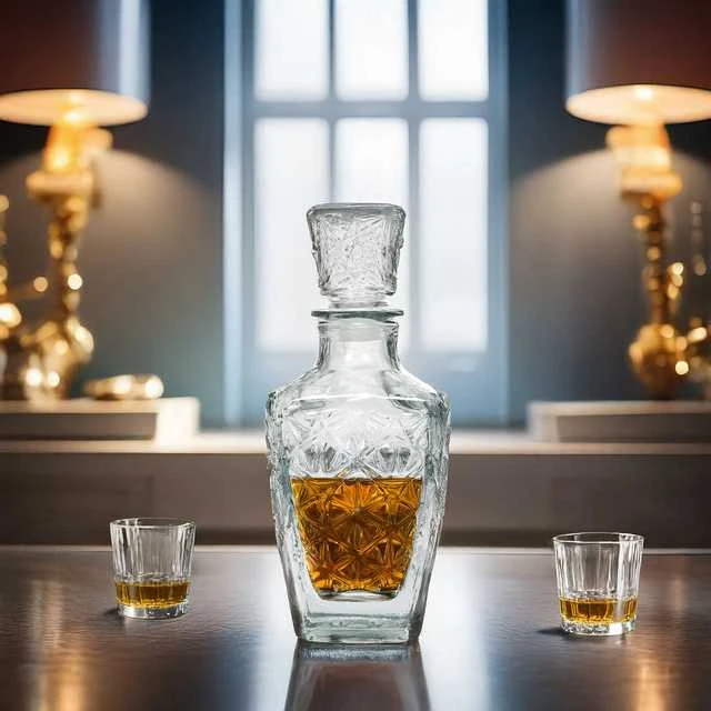 Excellent Houseware Stiklinė karafka whisky 830 ml