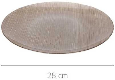 Home Styling Collection Karneolio plokščio stiklo plokštė, Ø 28 cm