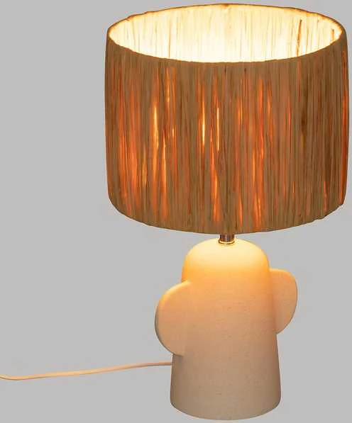 Atmosphera Keraminė stalinė lempa su atspalviu RAIA, 42 cm