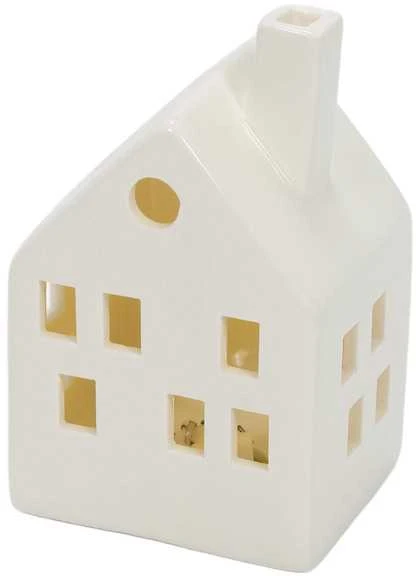 Home Styling Collection Keraminiai LED SCANDI nameliai, 3 šviesų dekoracijos