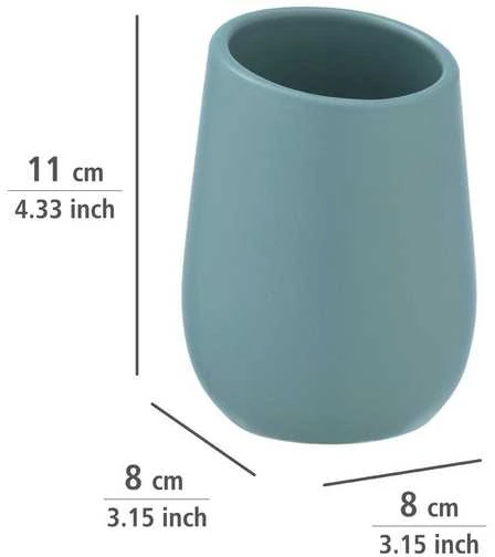 Keraminis puodelis šepetėliams BADI, pilka, Wenko