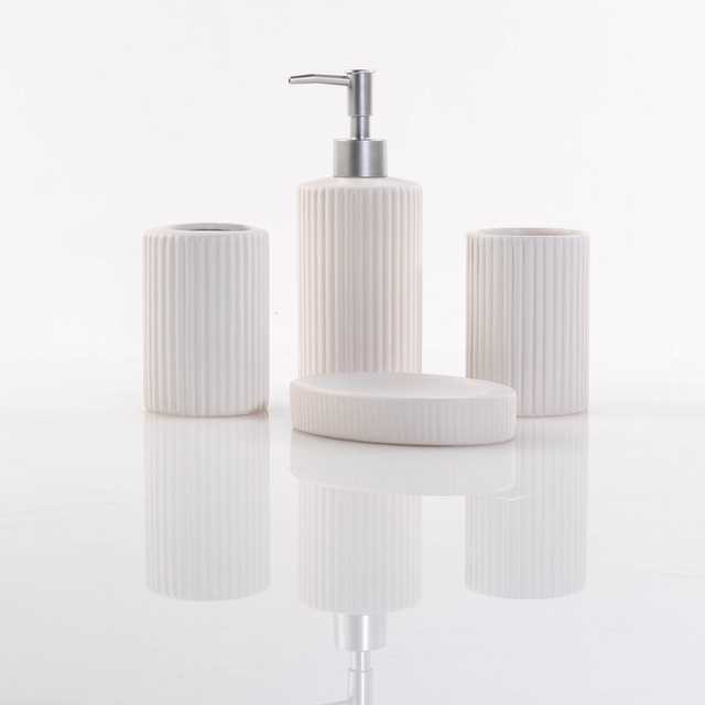 Bathroom Solutions Keraminių vonios reikmenų rinkinys, 4 vnt