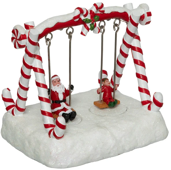 Fééric Lights and Christmas Kalėdinė dekoracija „Fééric Lights“ ir judanti Kalėdų figūrėlė su lemputėmis, 16 x 12,5 cm