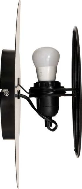 Atmosphera Lamp Juodas palėpės sieninis šviestuvas MYSTI, aukštis 30,5 cm