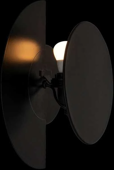 Atmosphera Lamp Juodas palėpės sieninis šviestuvas MYSTI, aukštis 30,5 cm