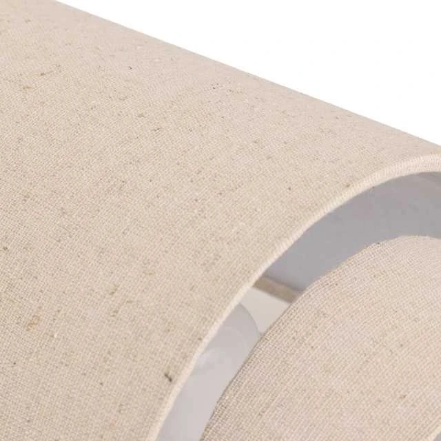 Lamp Sieninis šviestuvas NAHEL su tekstiliniu gaubtu, lino spalvos, aukštis 27 cm.