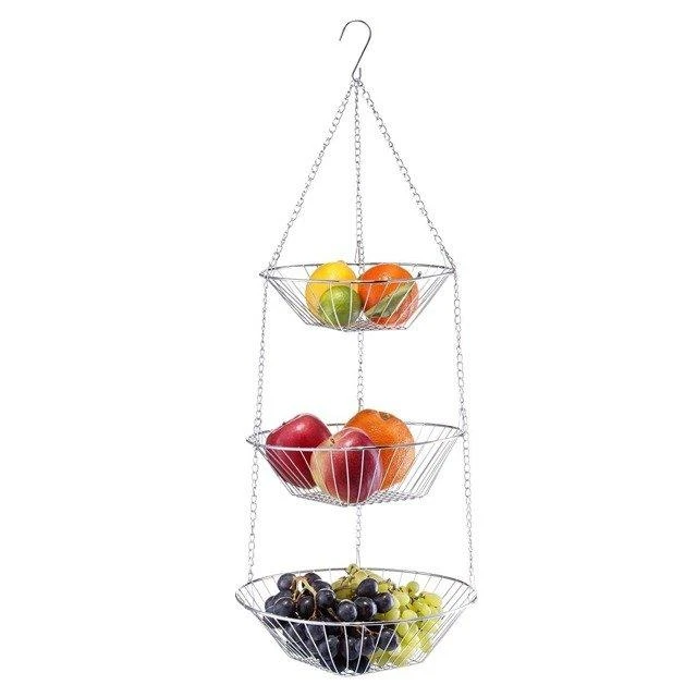 Kitchen baskets for fruit, 3 levels, ZELLER