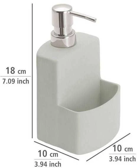 Wenko Festival muilo dozatorius 380 ml keraminis pilkas