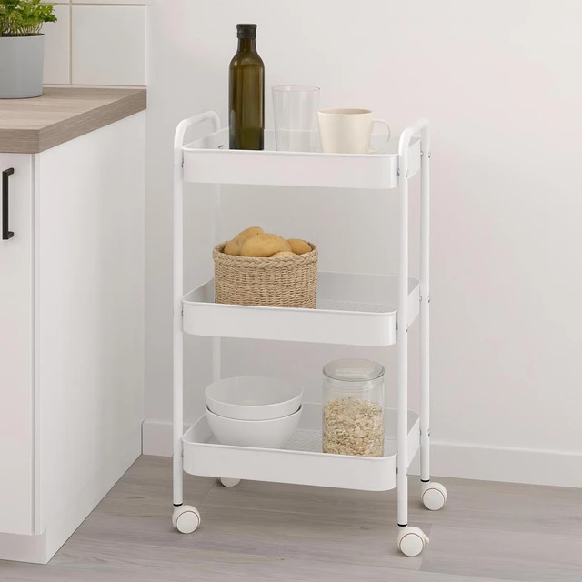 Storage Solutions Virtuvės lentyna ant ratukų, 72 cm