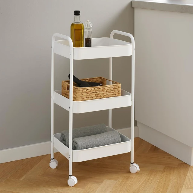 Storage Solutions Virtuvės lentyna ant ratukų, 72 cm