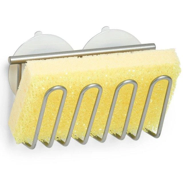 Sponge Virtuvinis kempinės laikiklis, metalinis su čiulptukais, ZELLER
