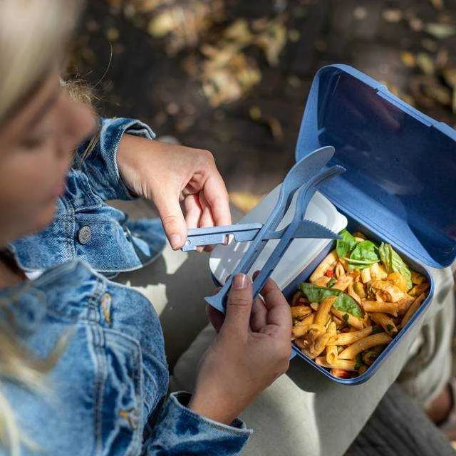 KLIKK ORGANIC stalo įrankių rinkinys, protingas lankstymo būdas, 3 elementai, KOZIOL