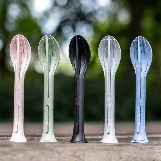 KLIKK ORGANIC stalo įrankių rinkinys, protingas lankstymo būdas, 3 elementai, KOZIOL