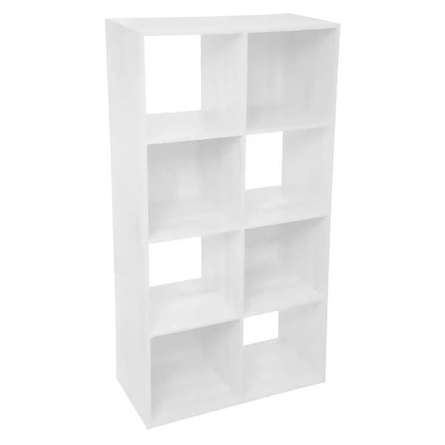 5five Simply Smart Knygų lentyna, 8 lentynos, MDF, 68x32x134 cm, balta