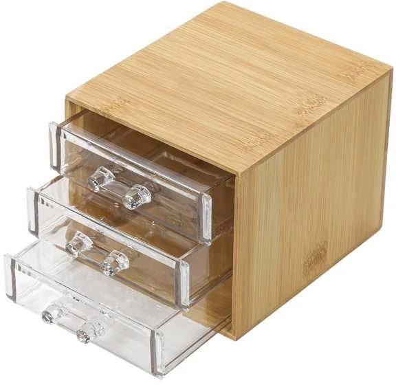 Kosmetikos organizatorius bambukinis 15x12x11 cm