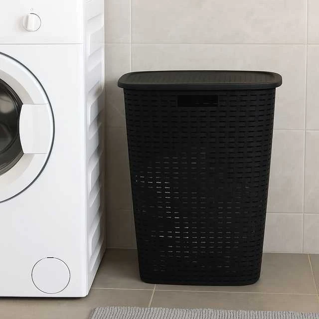Storage Solutions Skalbinių krepšys iš perdirbto plastiko, 53 l
