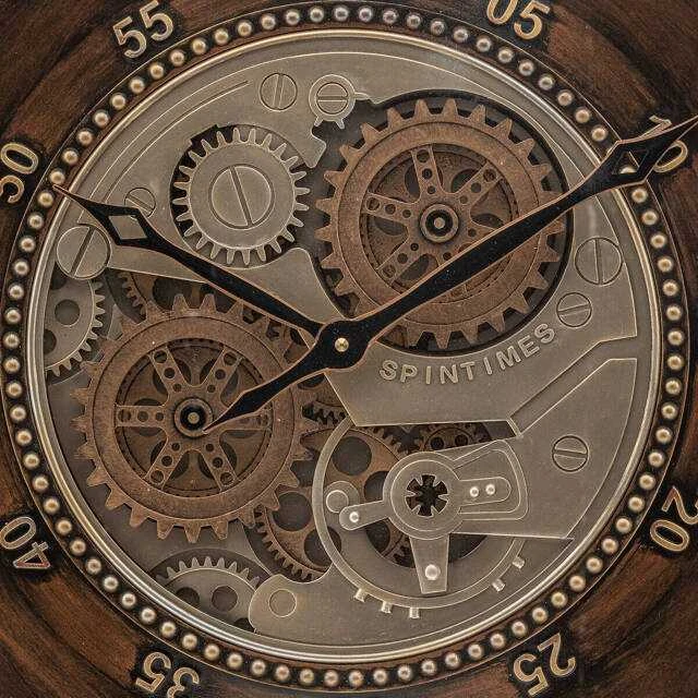 Atmosphera Retro stiliaus laikrodis su matomu YONI mechanizmu, Ø 59 cm